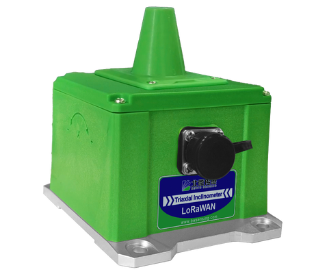 গুণ  LoRaWAN LWHD-WM400 Long Distance Wireless Inclinometer Accuracy 0.005° কারখানা